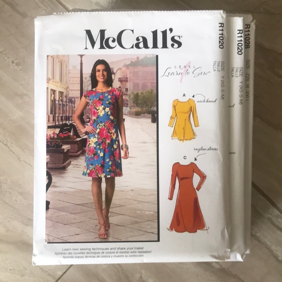 McCalls level learn to sew, home sewing Pattern - Picture 1 of 5